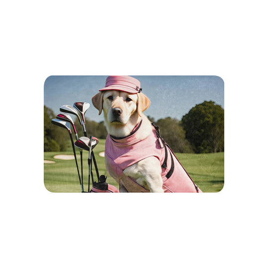 Golden Retriever Golfer- Sherpa blanket v5