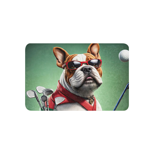 Bulldog Golfer- Sherpa blanket v2