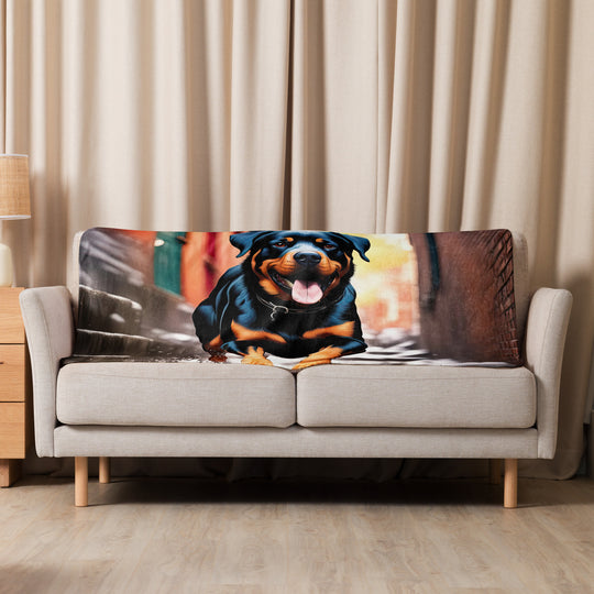 Rottweiler- Sherpa blanket v2