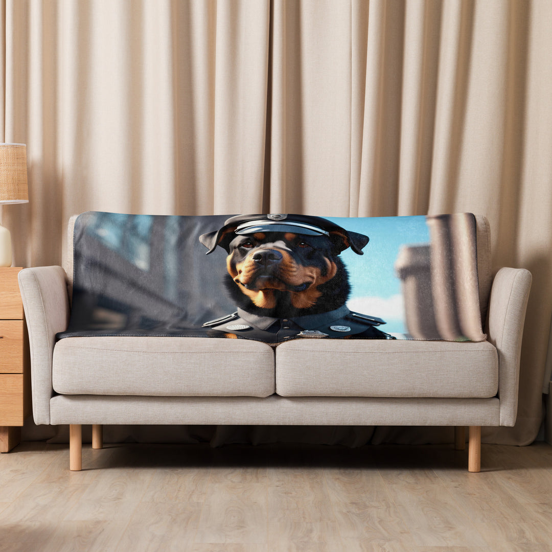 Rottweiler- Sherpa blanket v3