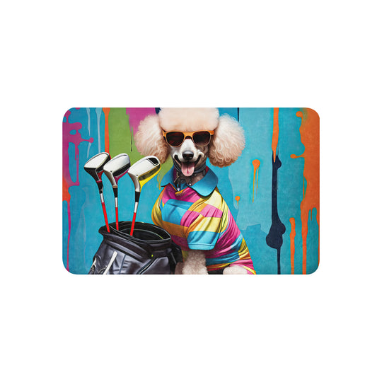 Poodle Golfer- Sherpa blanket v4