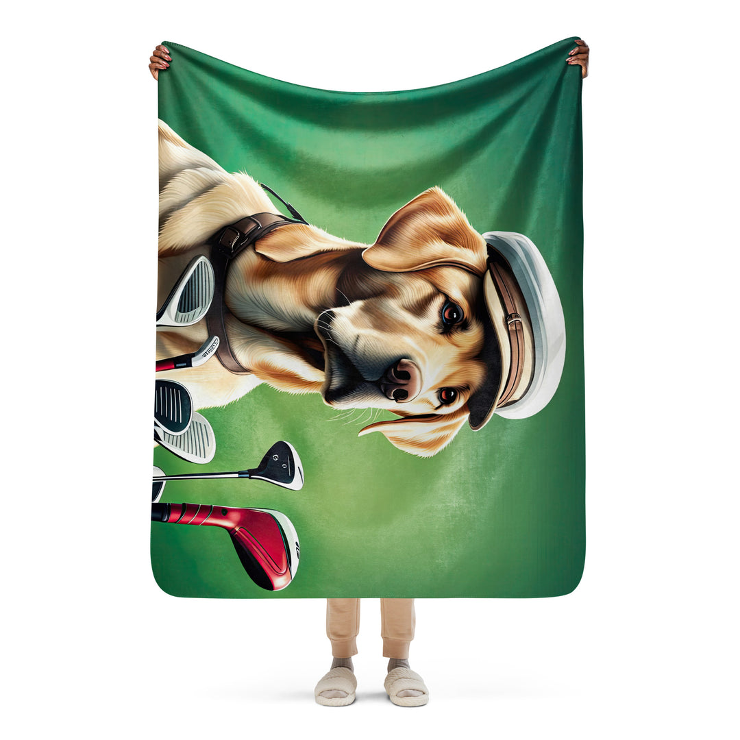 Sherpa blanket-Labrador Retriever Golfer V3