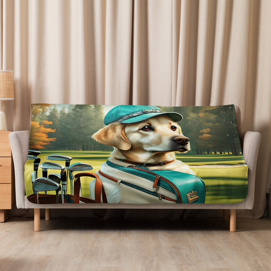 Sherpa blanket-Labrador Retriever Golfer V10