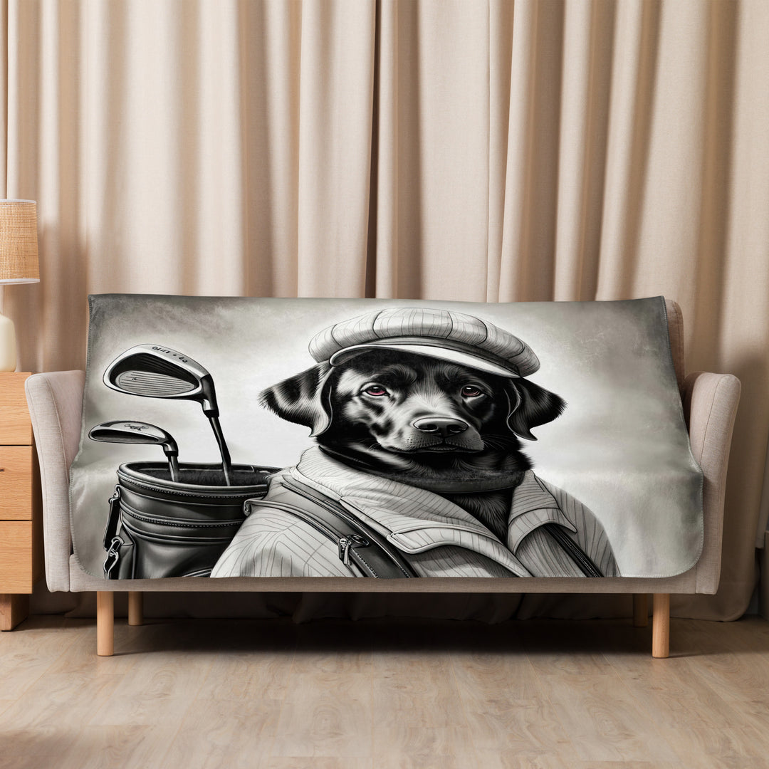 Sherpa blanket-Labrador Retriever Golfer V11