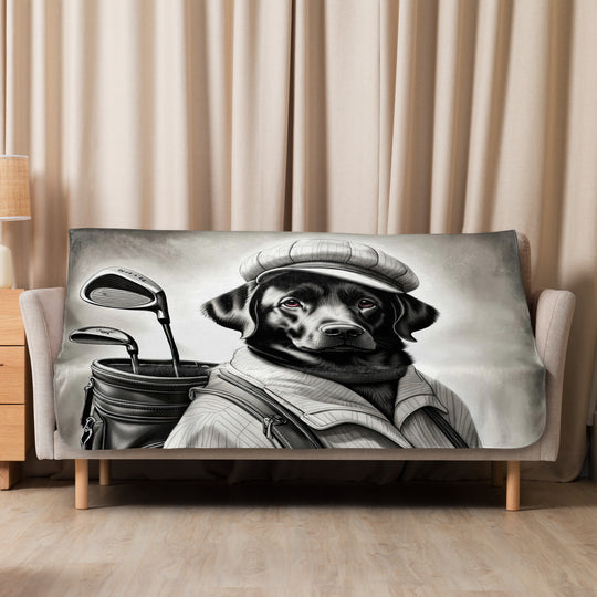 Sherpa blanket-Labrador Retriever Golfer V11