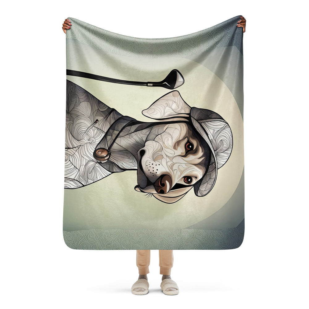 Sherpa blanket-Labrador Retriever Golfer V22