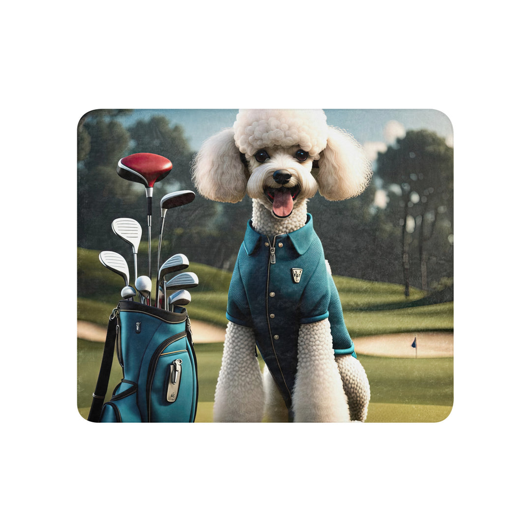 Poodle Golfer- Sherpa blanket
