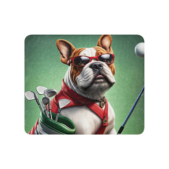 Bulldog Golfer- Sherpa blanket v2