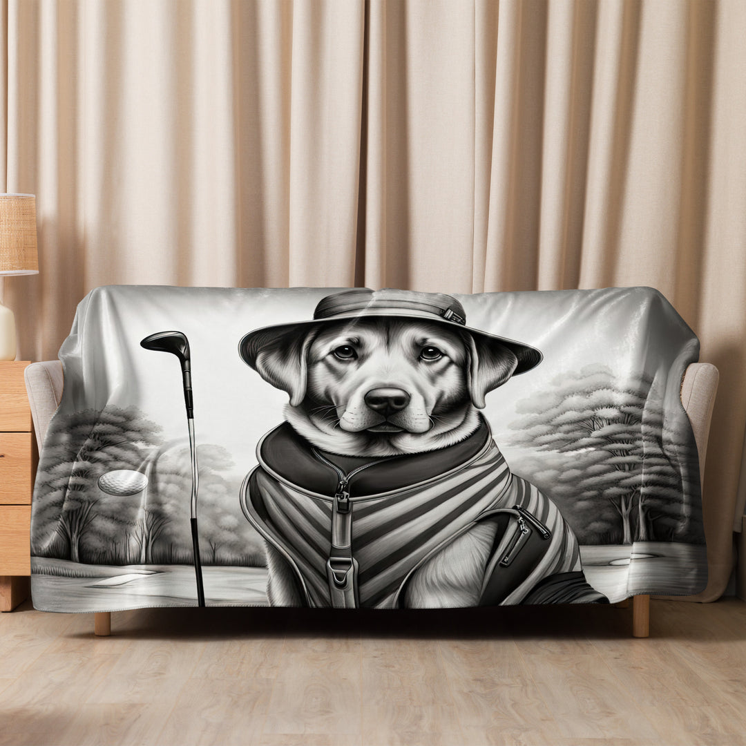 Sherpa blanket-Labrador Retriever Golfer V7