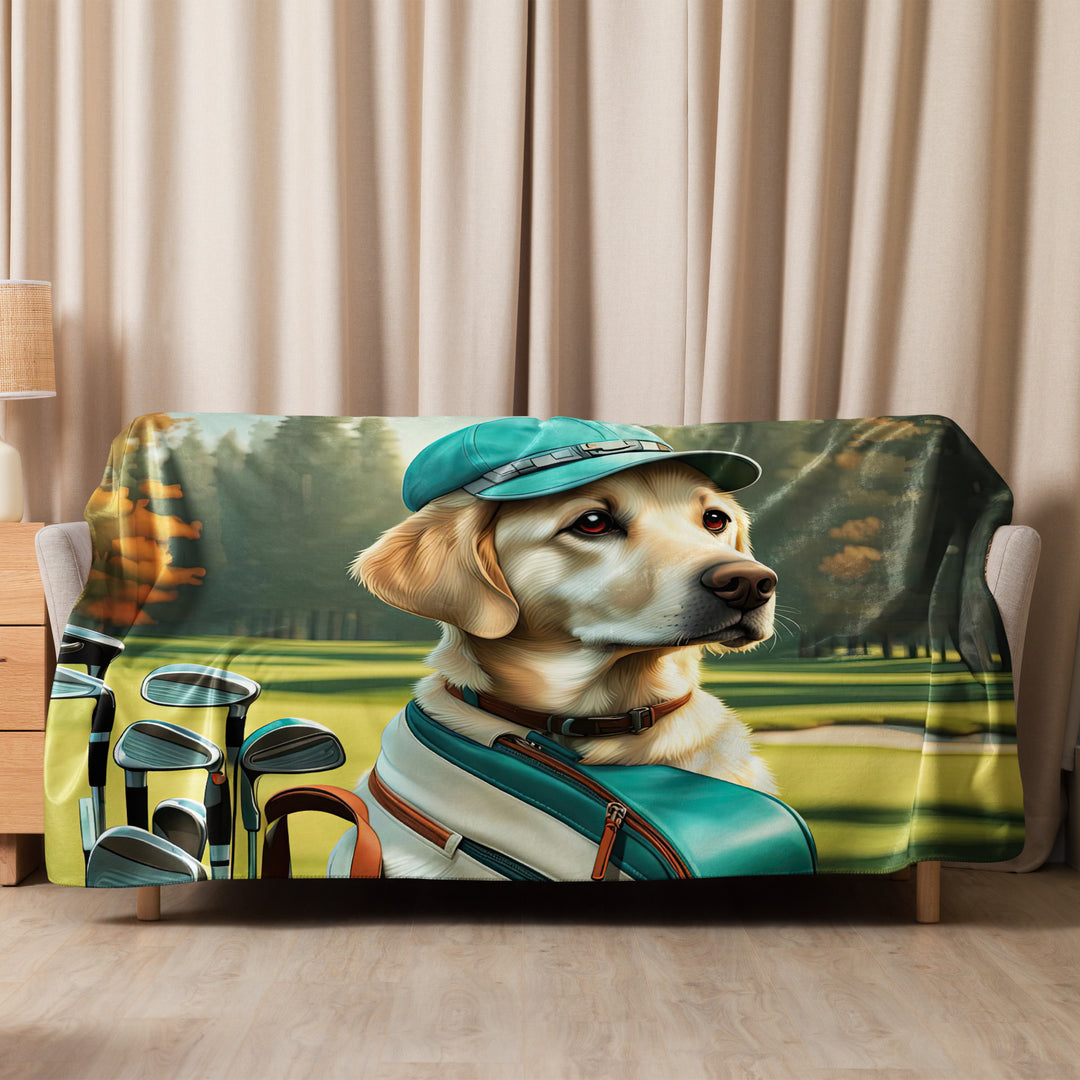 Sherpa blanket-Labrador Retriever Golfer V10