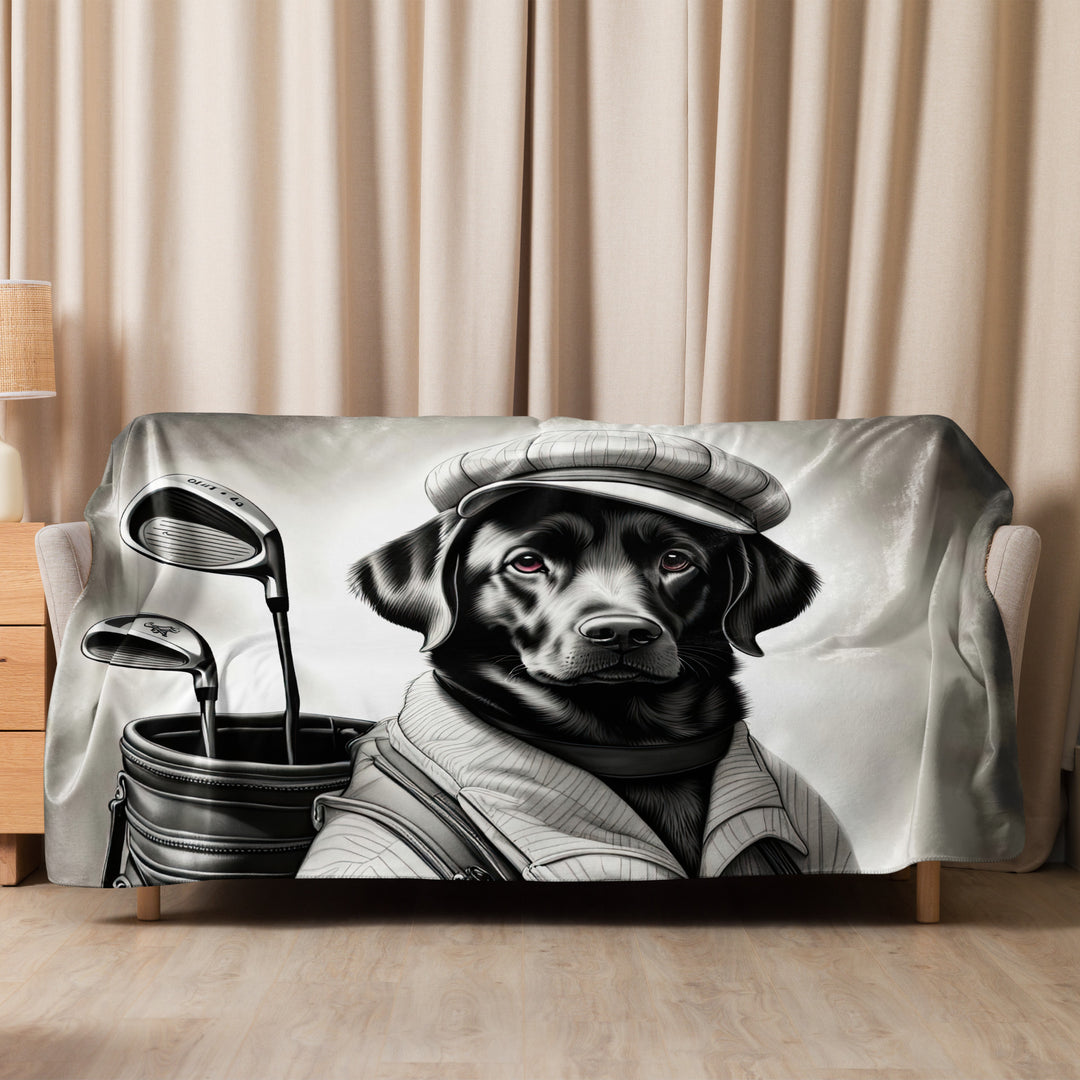 Sherpa blanket-Labrador Retriever Golfer V11