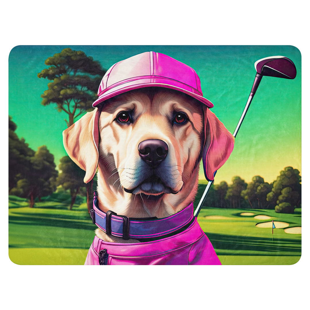 Sherpa blanket-Labrador Retriever Golfer V16