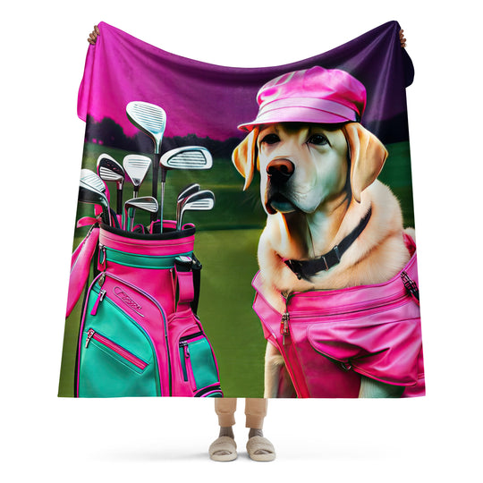 Sherpa blanket-Labrador Retriever Golfer V17