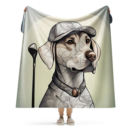 Sherpa blanket-Labrador Retriever Golfer V22