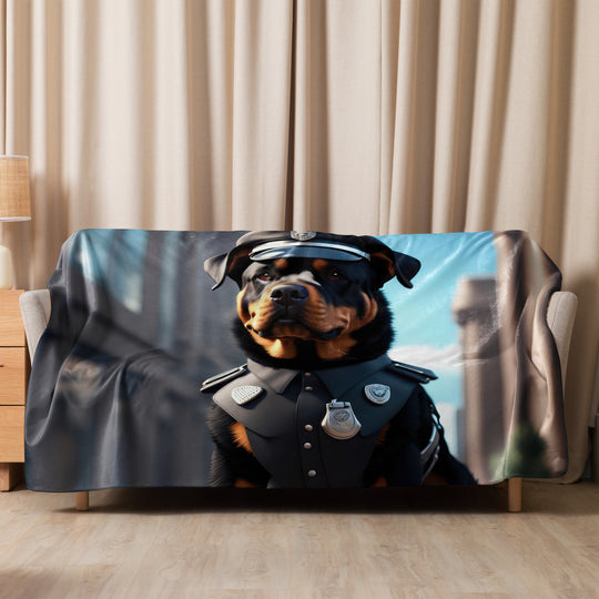 Rottweiler- Sherpa blanket v3