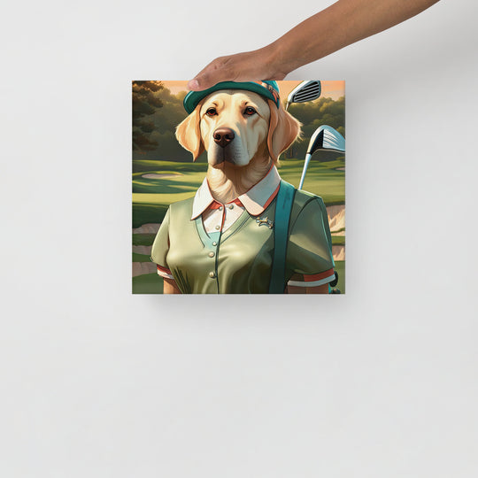 Thin canvas-Labrador Retriever Golfer V14