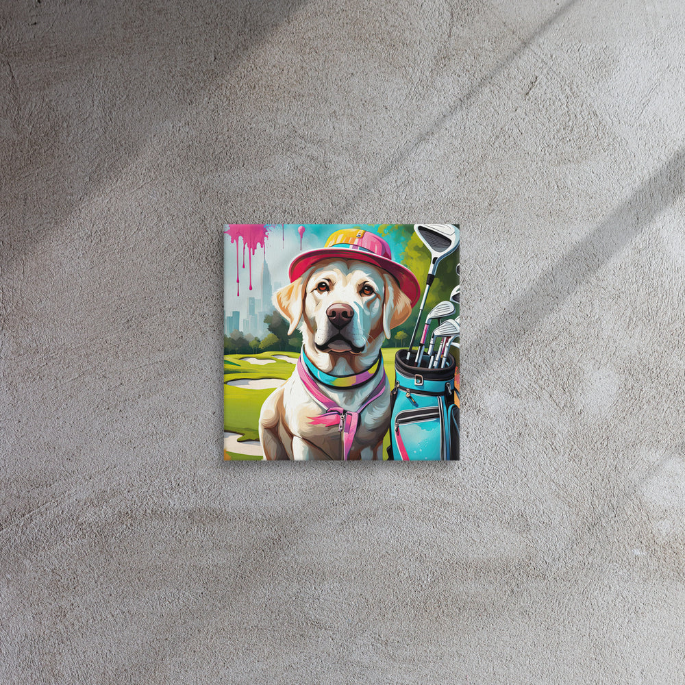 Thin canvas-Labrador Retriever Golfer V15