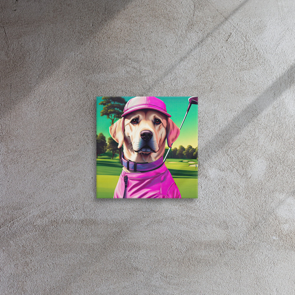 Thin canvas-Labrador Retriever Golfer V16