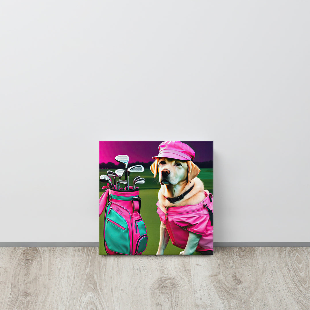 Thin canvas-Labrador Retriever Golfer V17