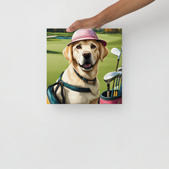 Thin canvas-Labrador Retriever Golfer V19