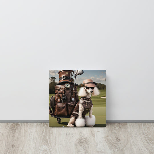 Poodle Golfer- Thin canvas v3