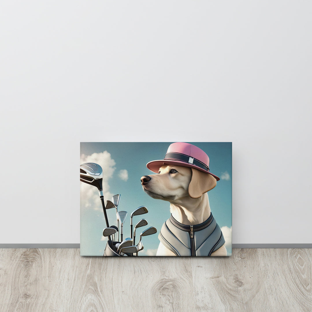 Thin canvas-Labrador Retriever Golfer V4