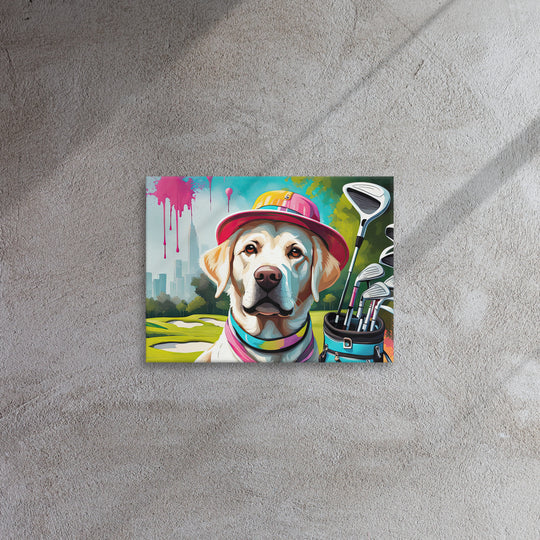 Thin canvas-Labrador Retriever Golfer V15