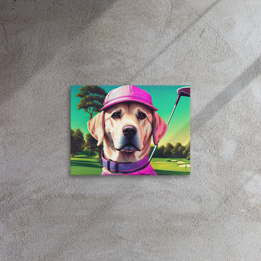 Thin canvas-Labrador Retriever Golfer V16