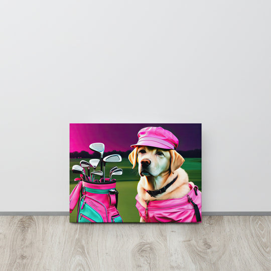 Thin canvas-Labrador Retriever Golfer V17