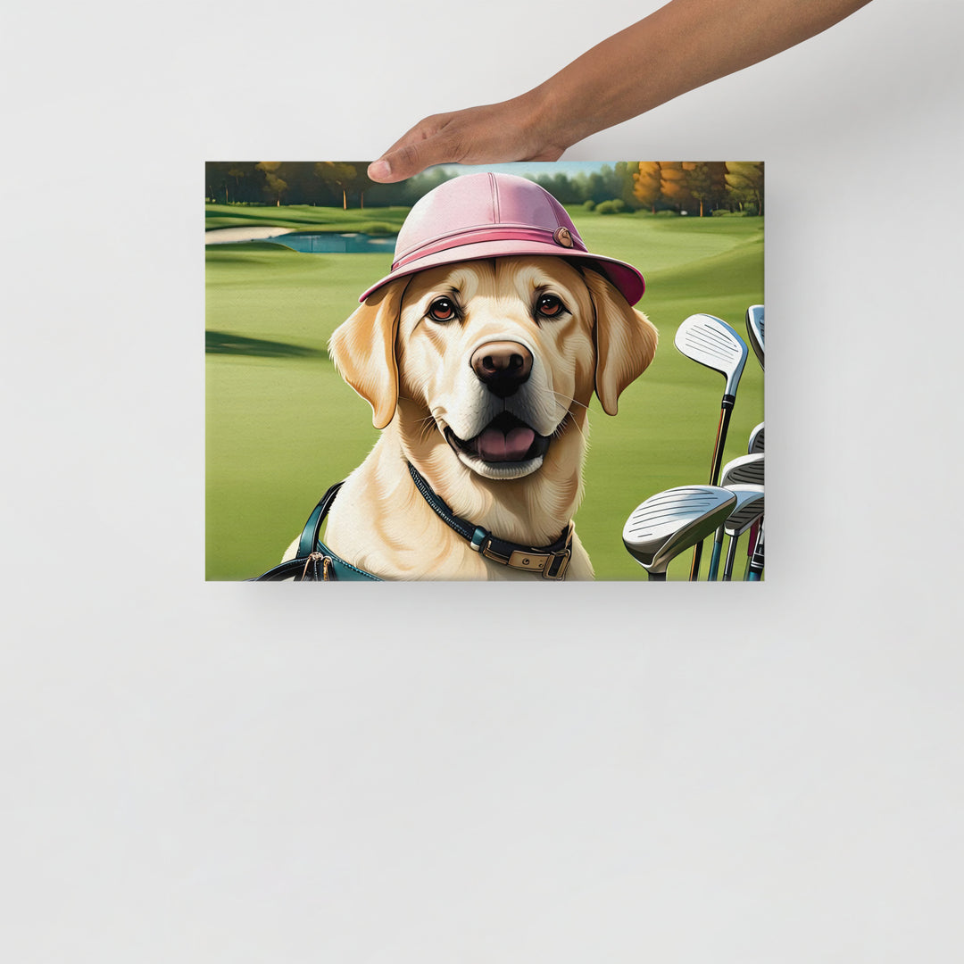 Thin canvas-Labrador Retriever Golfer V19