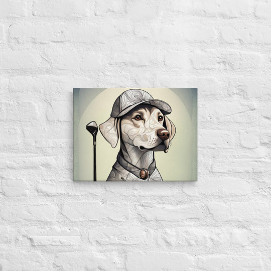 Thin canvas-Labrador Retriever Golfer V22