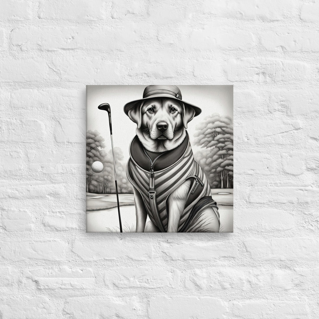 Thin canvas-Labrador Retriever Golfer V7