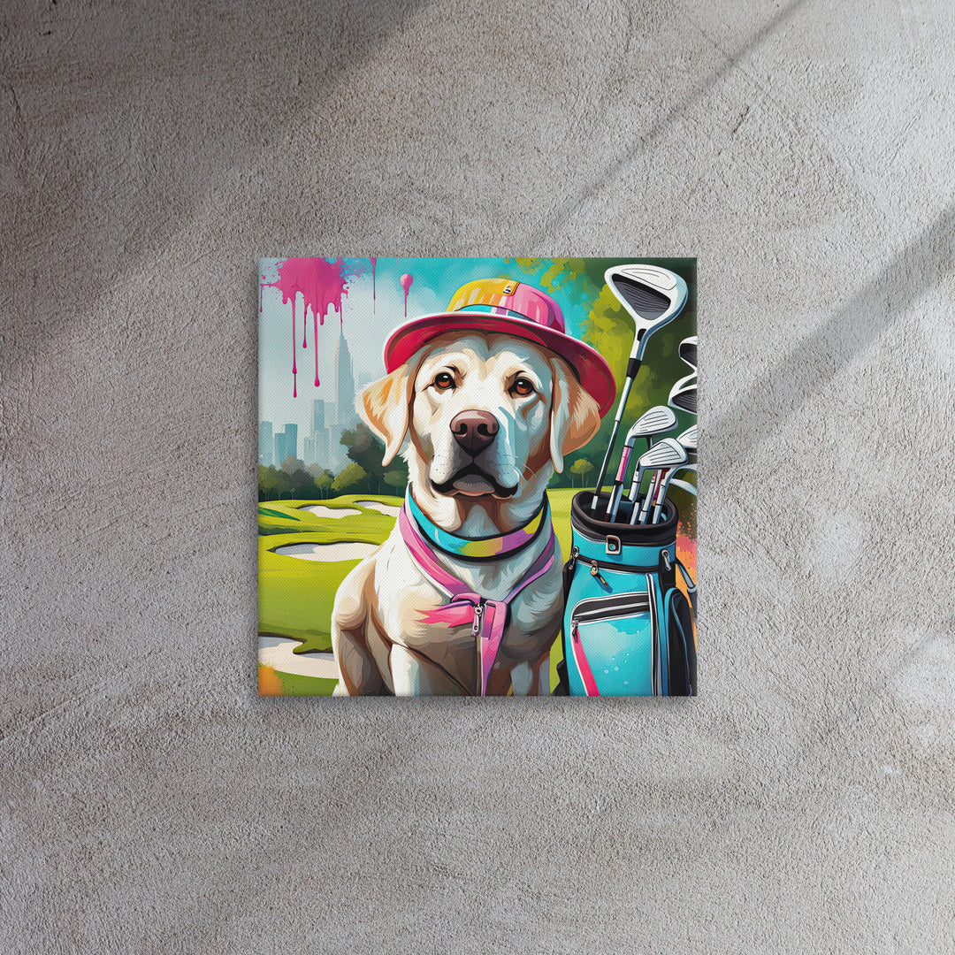 Thin canvas-Labrador Retriever Golfer V15