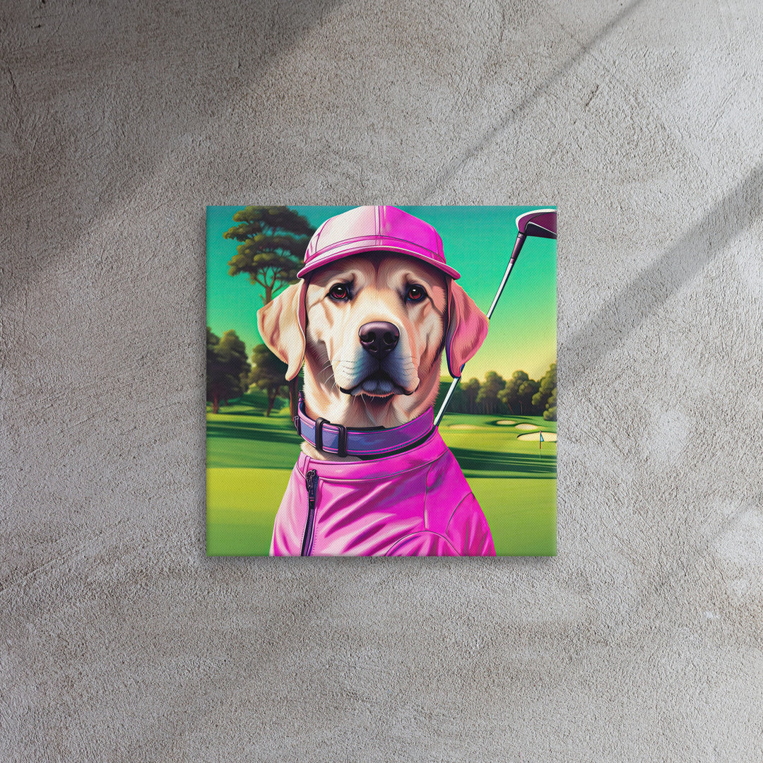 Thin canvas-Labrador Retriever Golfer V16