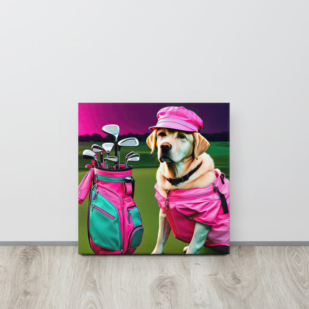 Thin canvas-Labrador Retriever Golfer V17