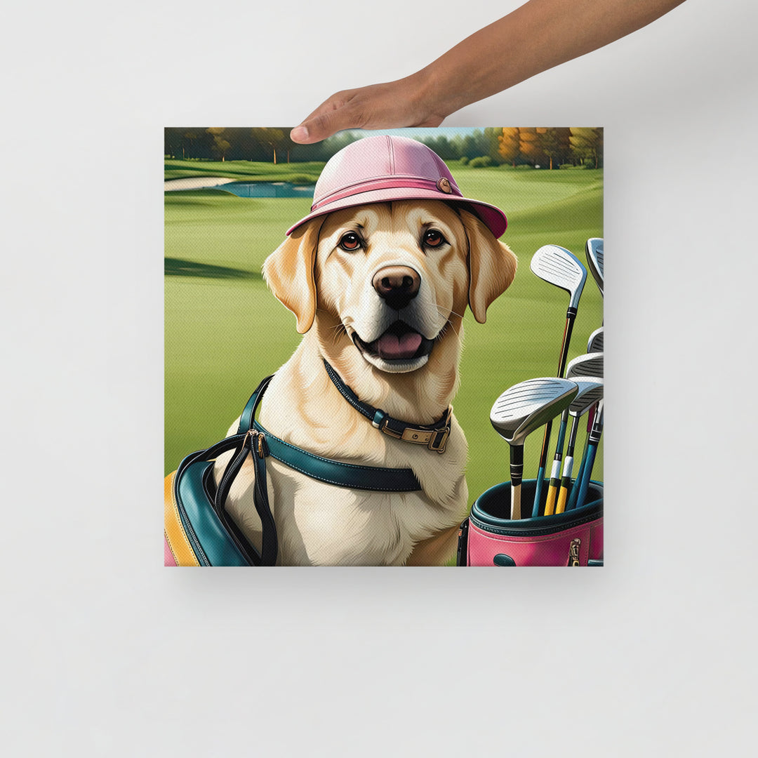 Thin canvas-Labrador Retriever Golfer V19