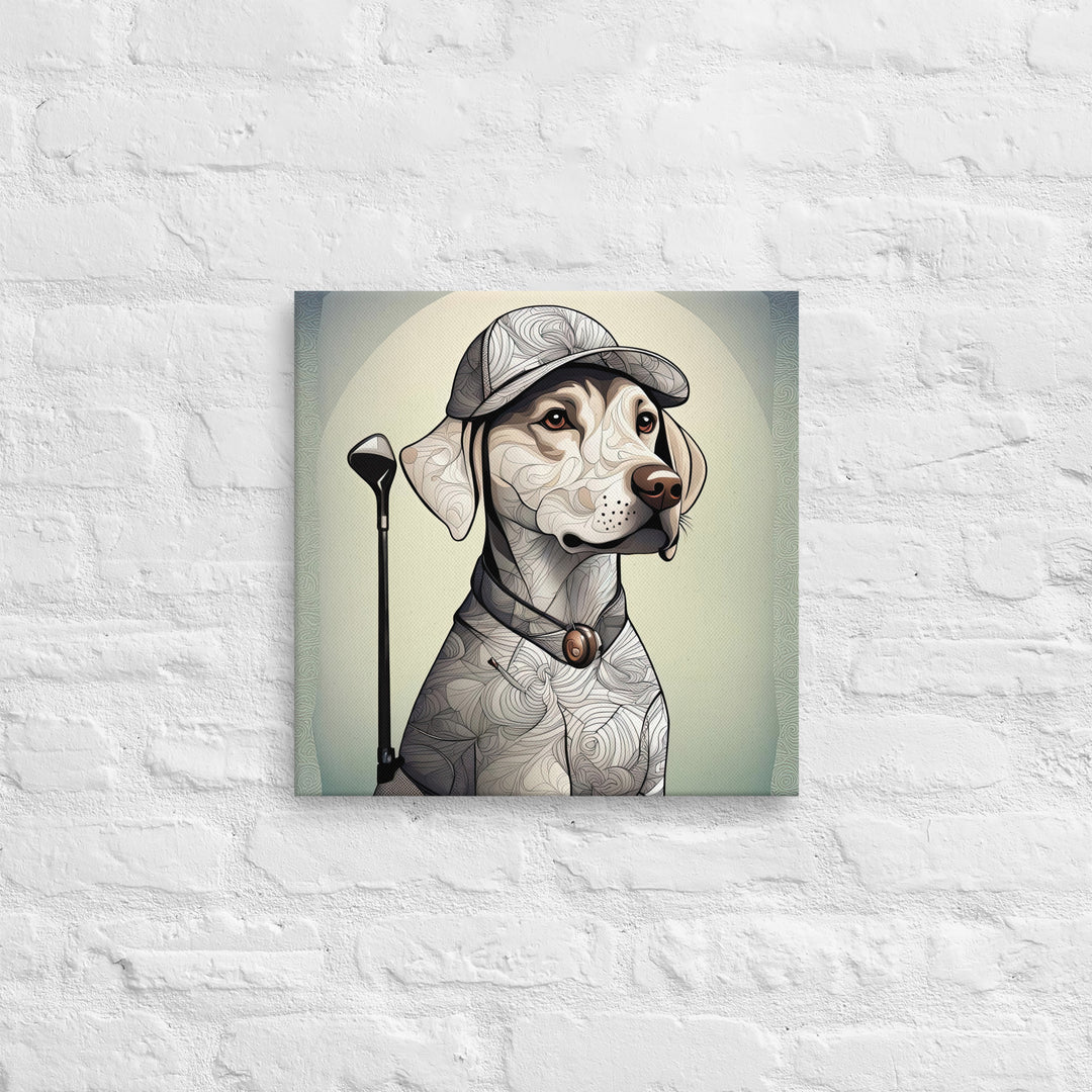 Thin canvas-Labrador Retriever Golfer V22