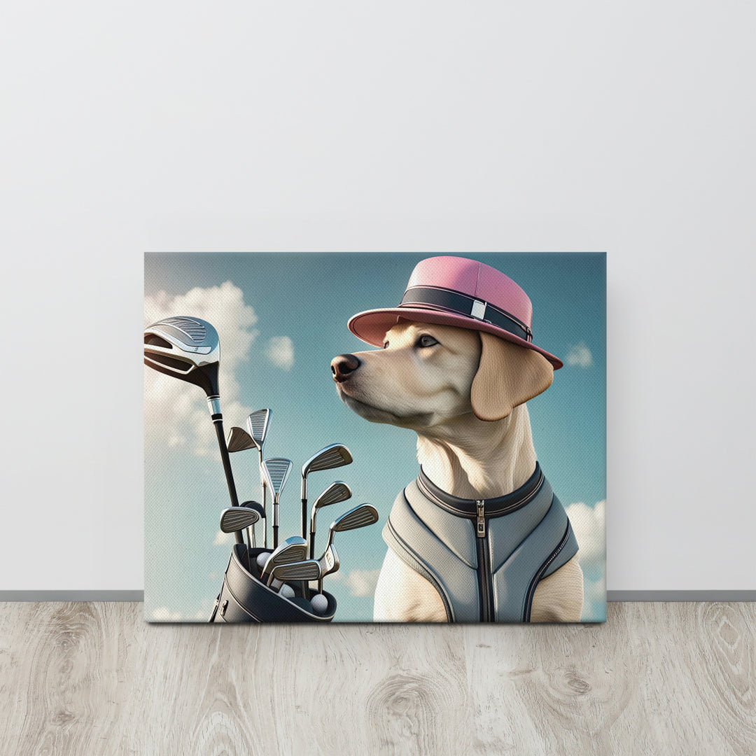 Thin canvas-Labrador Retriever Golfer V4