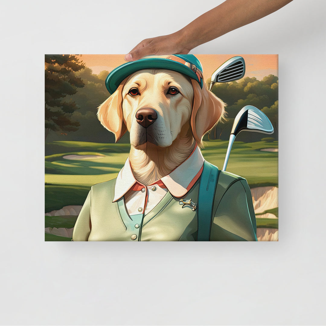 Thin canvas-Labrador Retriever Golfer V14