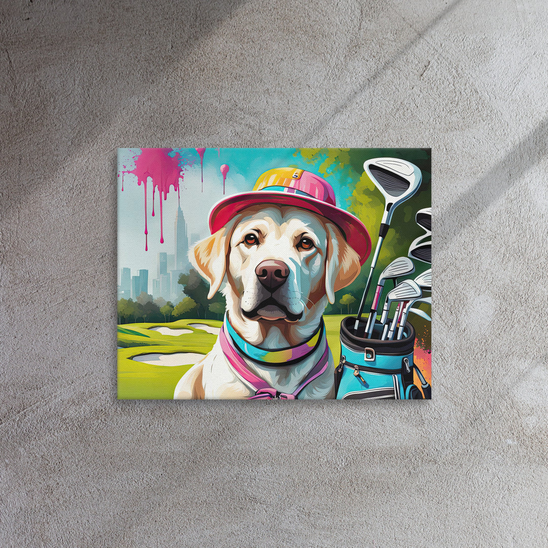 Thin canvas-Labrador Retriever Golfer V15