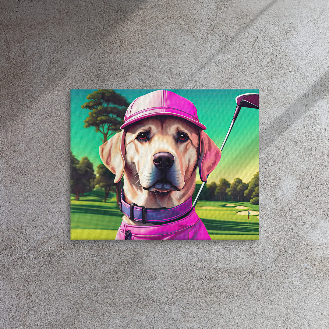 Thin canvas-Labrador Retriever Golfer V16