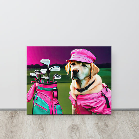 Thin canvas-Labrador Retriever Golfer V17