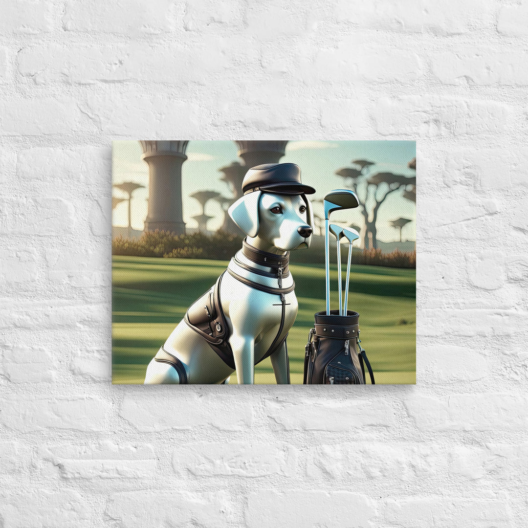 Thin canvas-Labrador Retriever Golfer V18