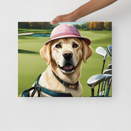 Thin canvas-Labrador Retriever Golfer V19