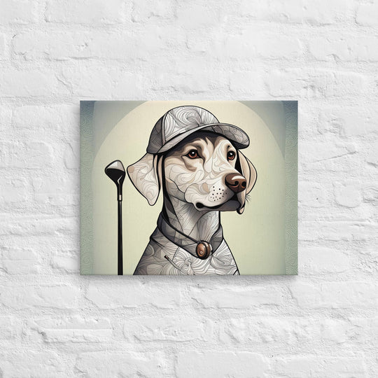 Thin canvas-Labrador Retriever Golfer V22