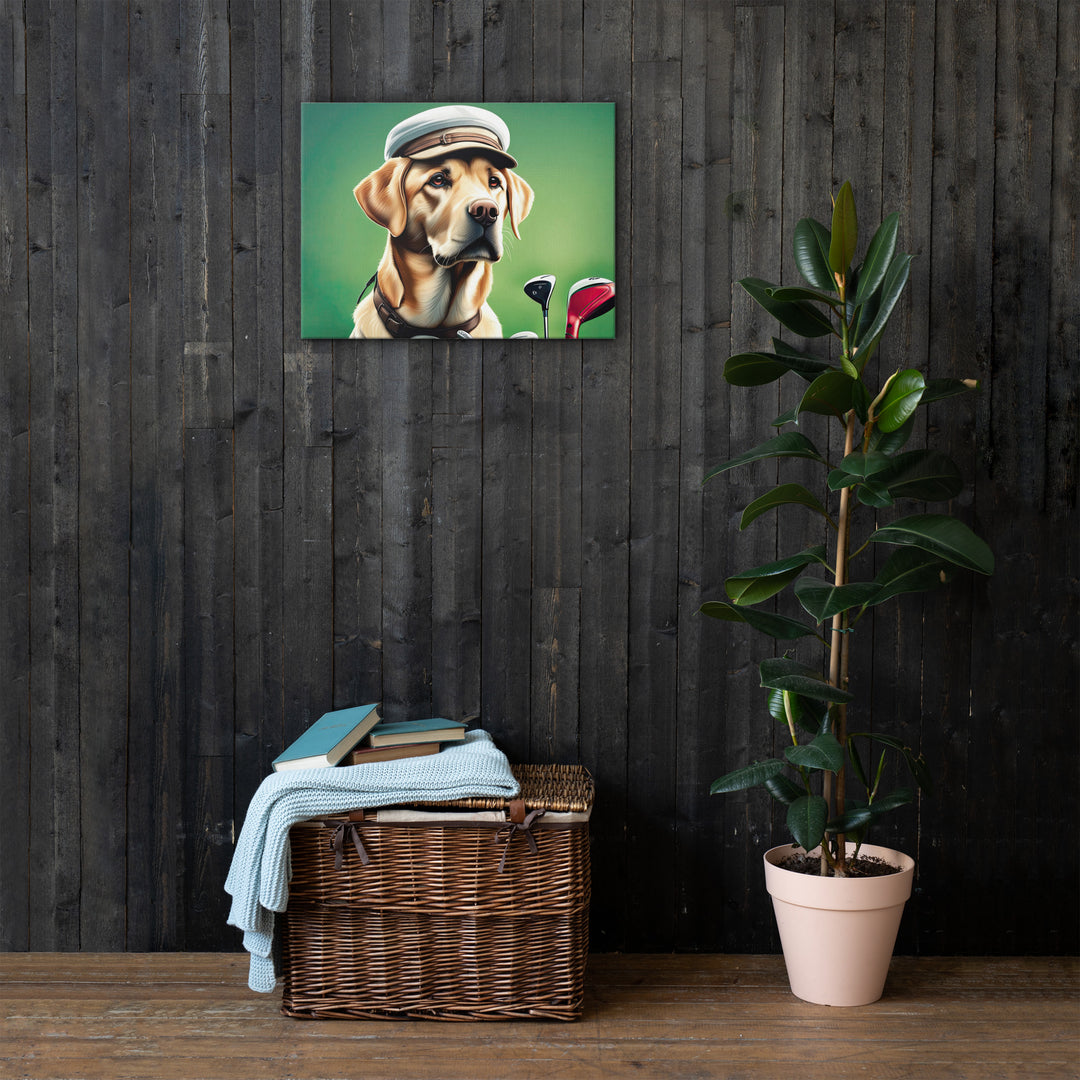 Thin canvas-Labrador Retriever Golfer V3