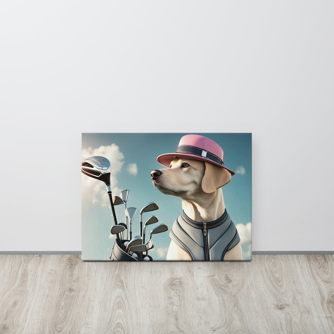 Thin canvas-Labrador Retriever Golfer V4