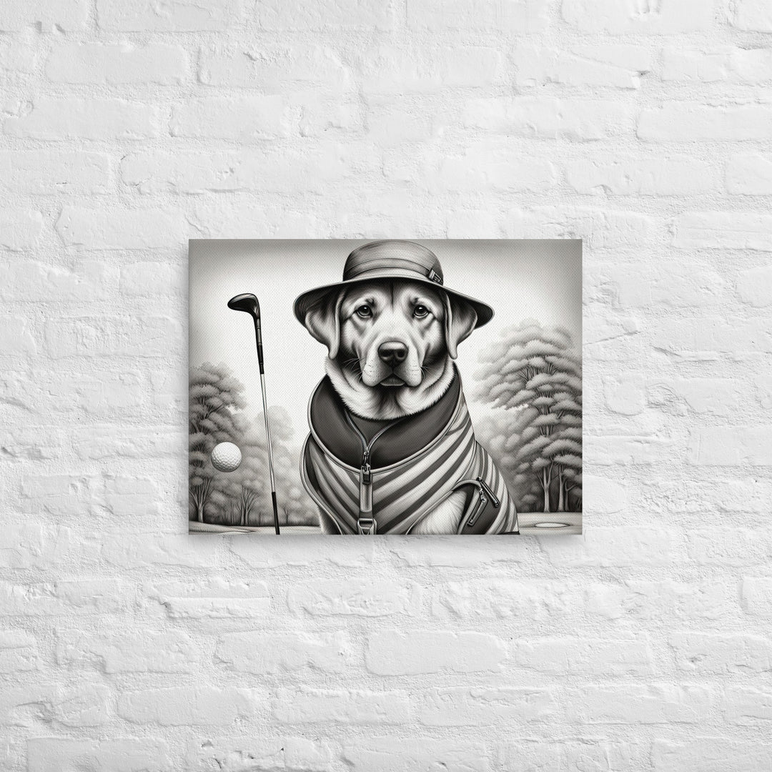 Thin canvas-Labrador Retriever Golfer V7