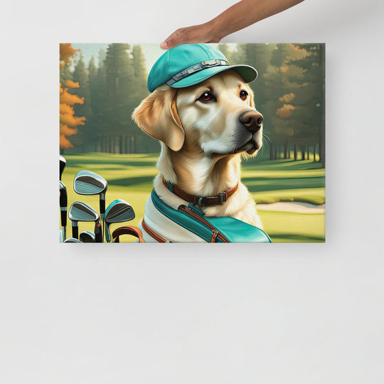 Thin canvas-Labrador Retriever Golfer V10