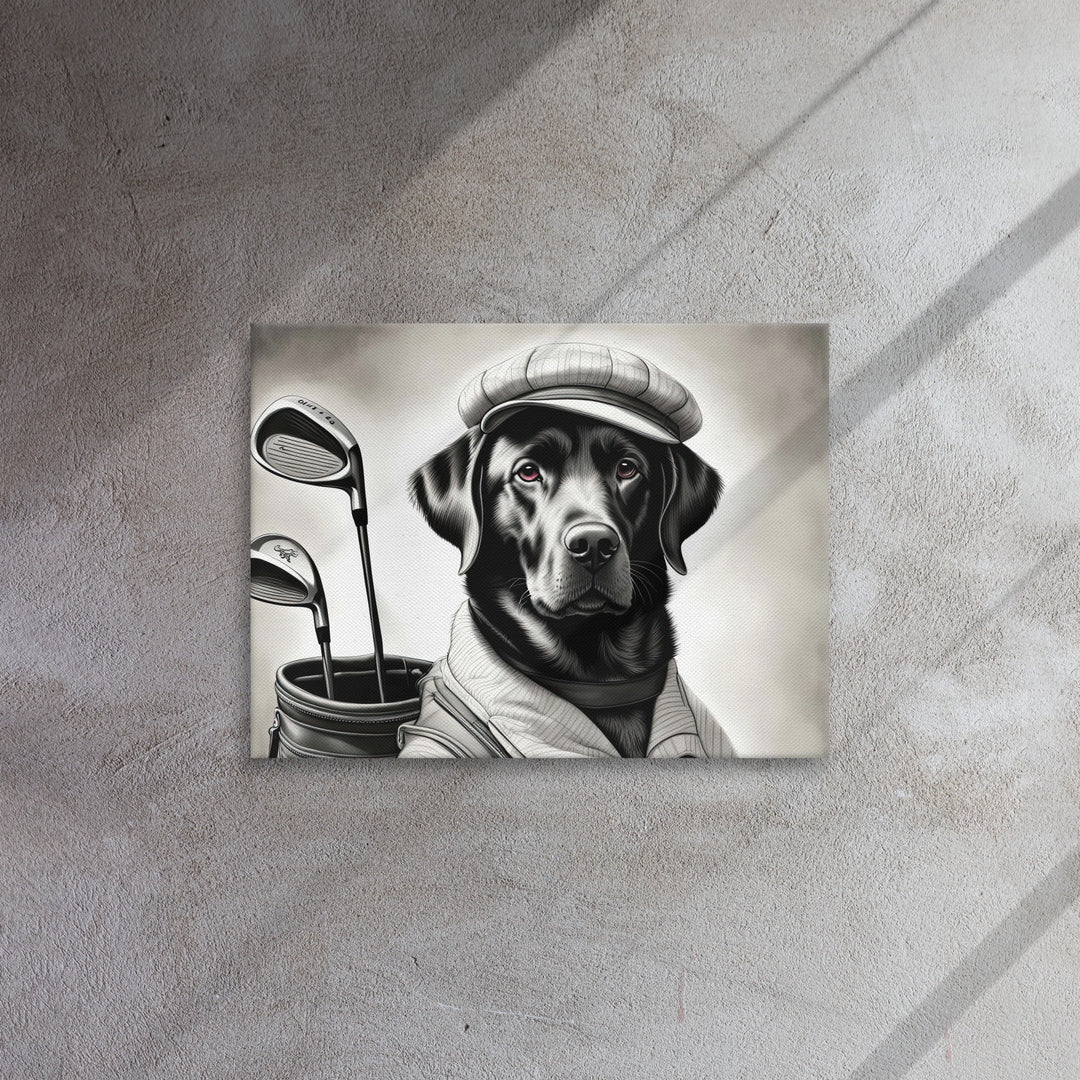 Thin canvas-Labrador Retriever Golfer V11